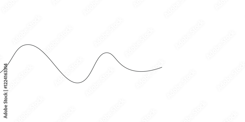 Thin line wavy abstract vector background. Curve wave seamless pattern. Line art striped graphic template. Thin line wavy abstract vector background. Curve wave seamless pattern. Line art striped graphic template.