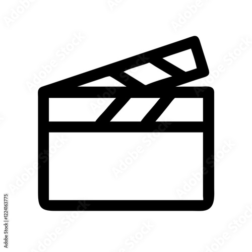 clapperboard icon design