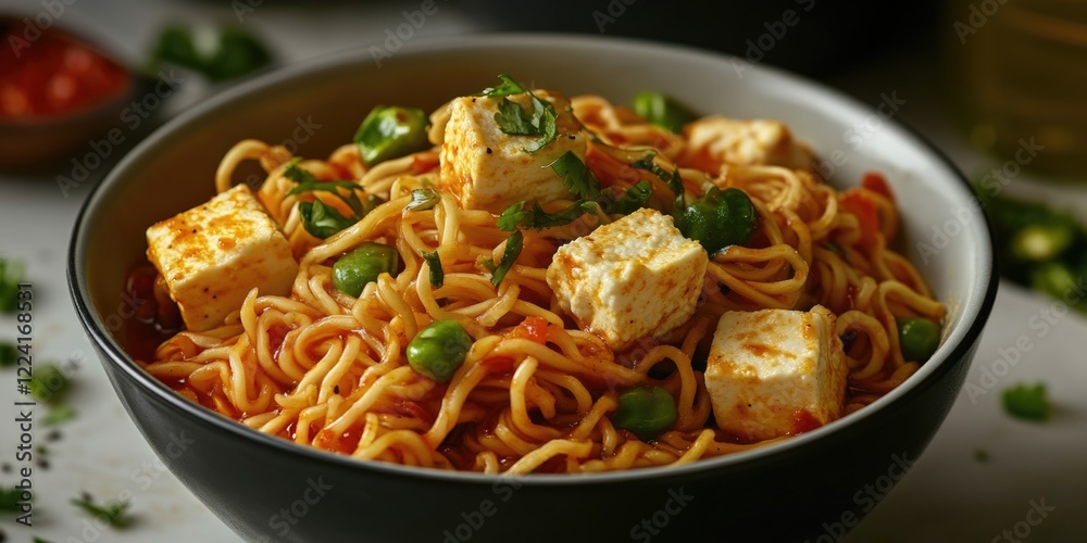 Gluten-Free Tofu Spaghetti in Bowl Gluten-Free Tofu Spaghetti in Bowl