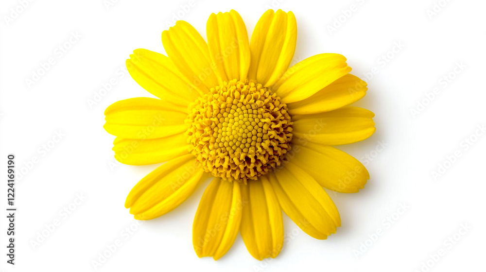 Yellow daisy flower isolated on a white background Yellow daisy flower isolated on a white background