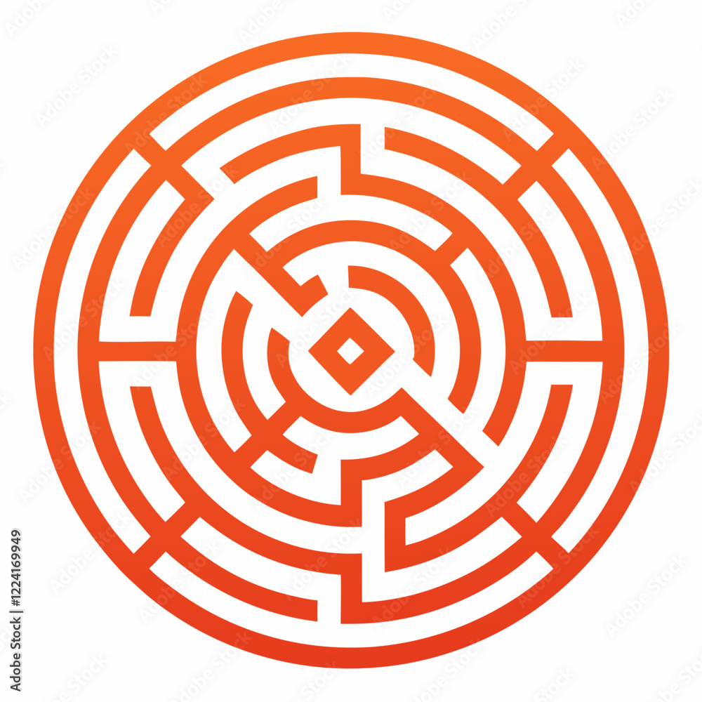 Complex Labyrinth Vector Design Complex Labyrinth Vector Design