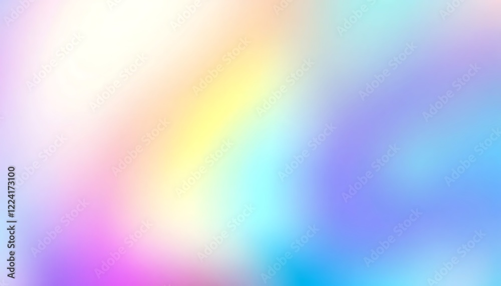 Obraz premium Vibrant color gradient with soft transitions, dreamy palette, ethereal atmosphere, and dynamic flow in a high-resolution 8K render