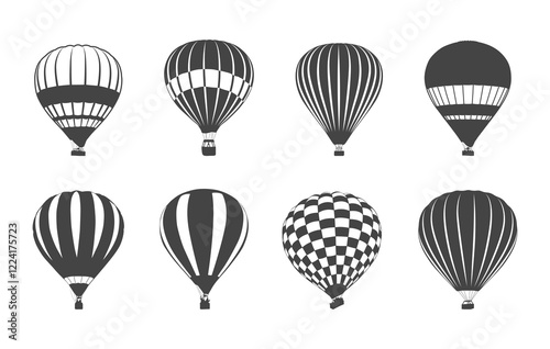 Hot air balloon silhouette, Hot air balloon svg, Air balloon silhouette, Air balloon svg, Balloon rides svg, Balloon rides silhouette.
