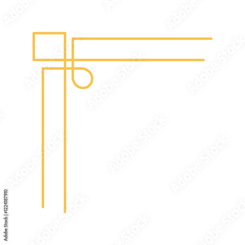 Golden Chinese corner border elements, perfect for Chinese New Year celebrations, Instagram posts, banners, social media, business and more.