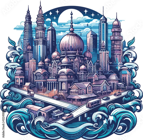 building cartoon