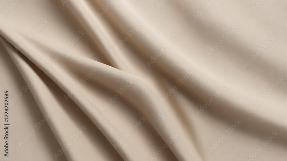 Obraz premium close up photograph of a piece of fabric, showcasing a smooth and elegant texture arranged in a swirling pattern, creating a sense of movement and fluidity