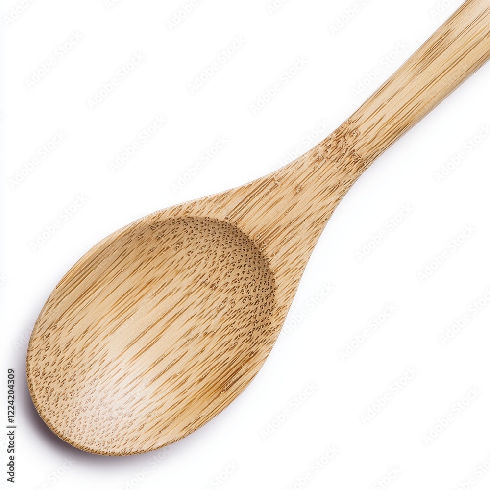 Wooden spoon on white background Wooden spoon on white background