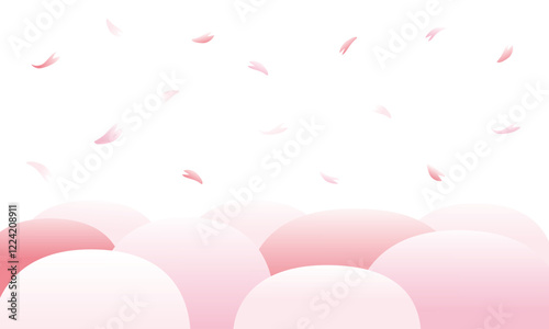 桜の背景イラスト