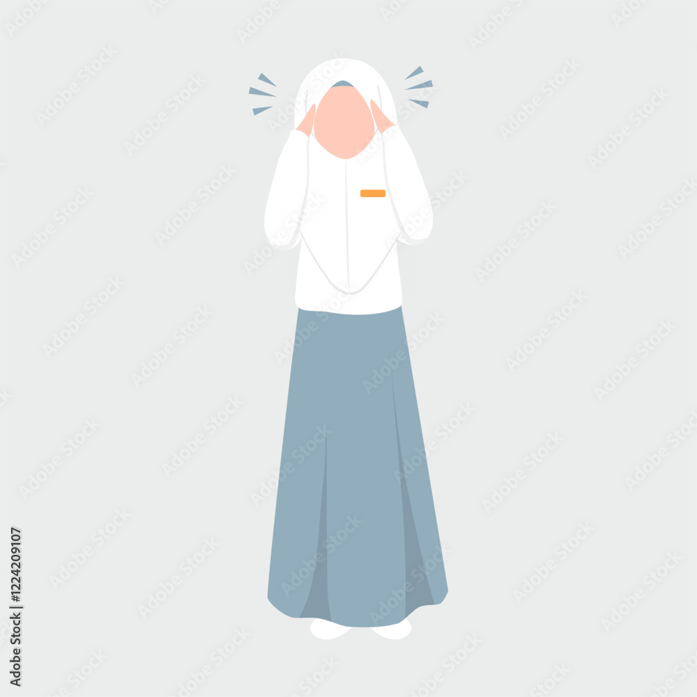 Indonesian High School Student Illustration Indonesian High School Student Illustration