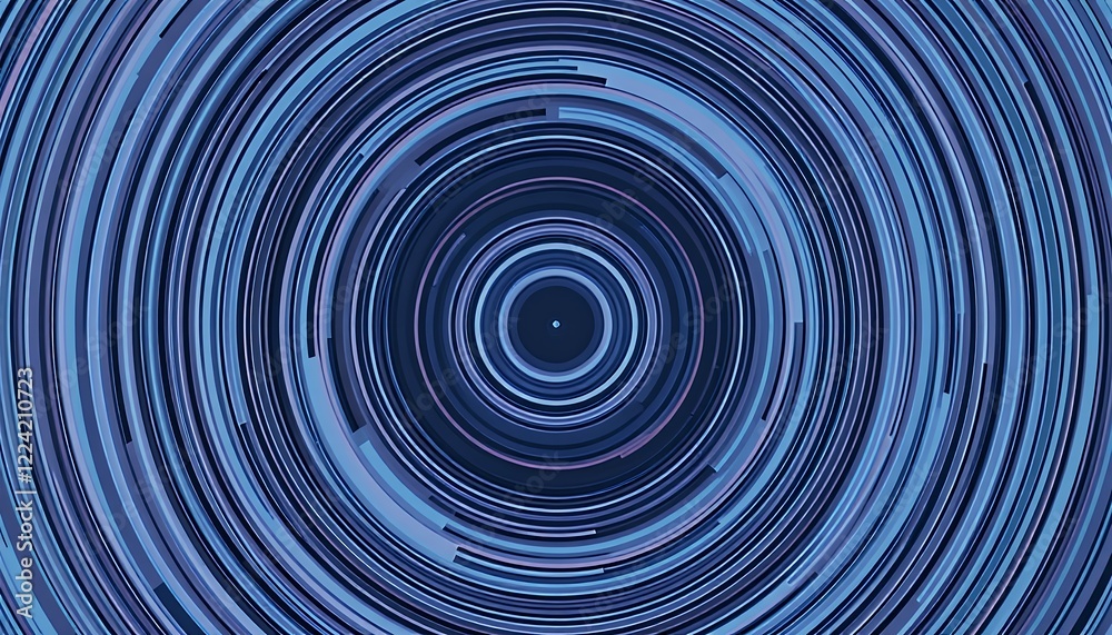 Abstract Concentric Circles: A Symphony of Blue Hues Abstract Concentric Circles: A Symphony of Blue Hues