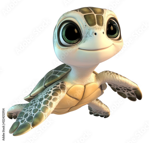PNG Sea turtle Baby illustration character.