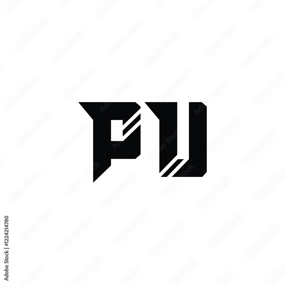 PU monogram logo design letter text name symbol monochrome logotype alphabet character simple logo PU monogram logo design letter text name symbol monochrome logotype alphabet character simple logo