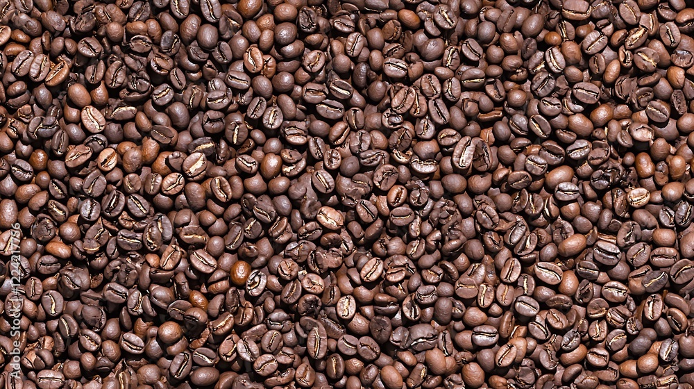 Roasted coffee beans background texture Roasted coffee beans background texture