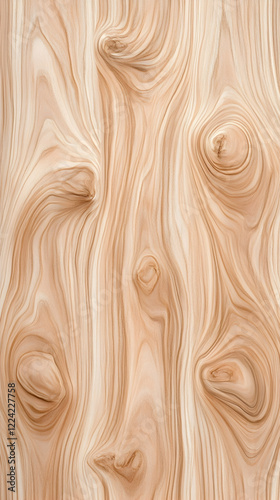 Wallpaper Mural Light wood grain texture background, close-up detail, vertical, natural pattern, design element Torontodigital.ca