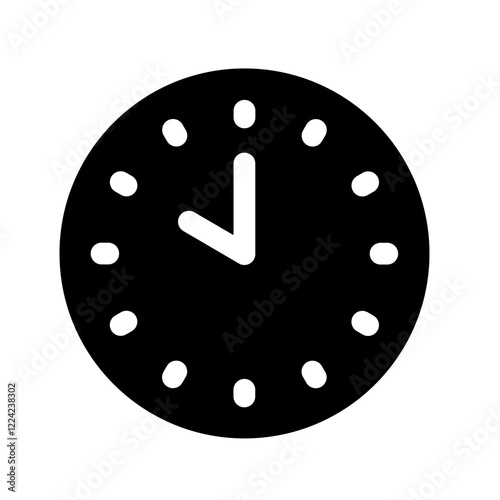 10 am/pm clock glyph icon