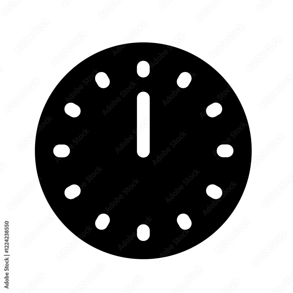 12 am/pm clock glyph icon 12 am/pm clock glyph icon