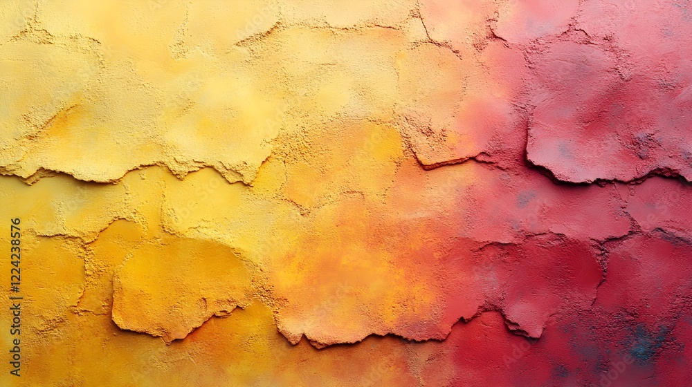 Obraz premium A gradient of bold mustard yellow merging with earthy terracotta.
