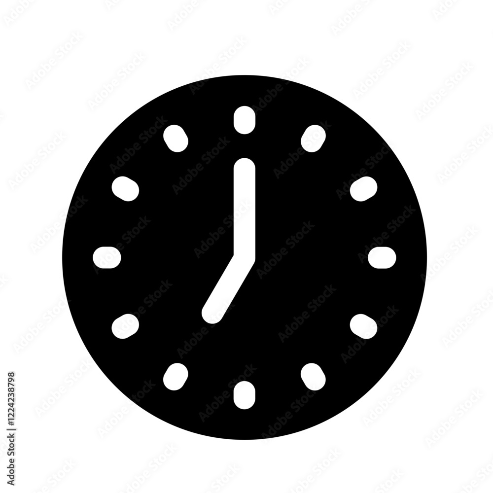 7 am/pm clock glyph icon 7 am/pm clock glyph icon
