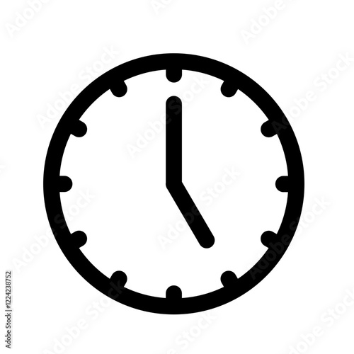 5 am/pm clock line icon