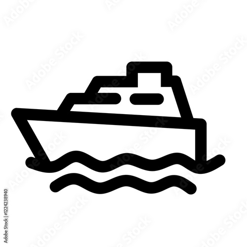boat line icon