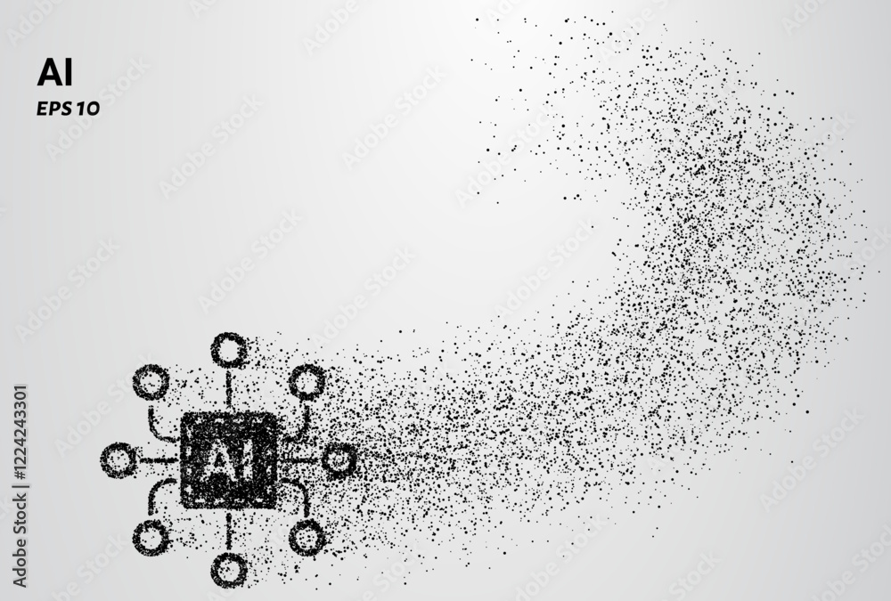 Fotografie AI of particles