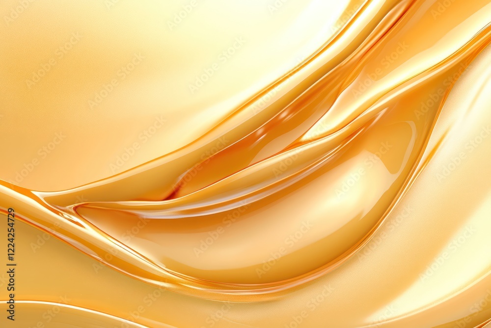Golden Tech Fluid: Abstract Background of Liquid Gold Golden Tech Fluid: Abstract Background of Liquid Gold