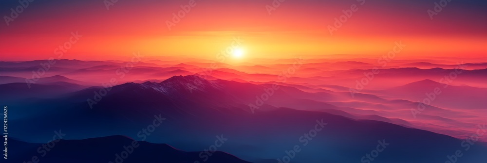 Fototapeta premium A gradient of dusty mauve blending into warm amber.