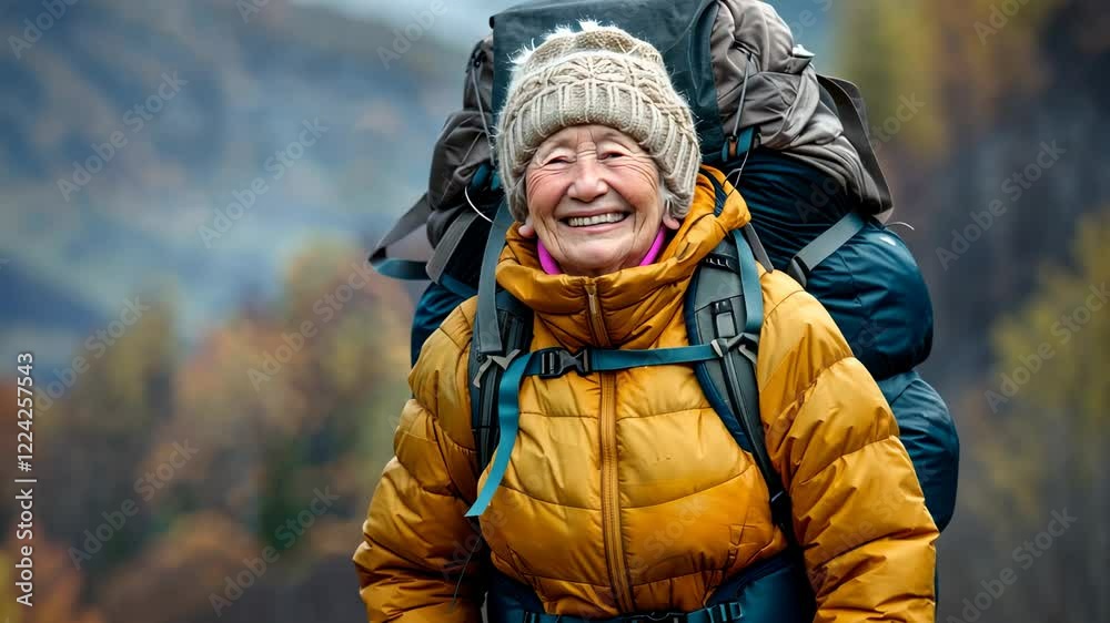The Happy Elderly Hiker The Happy Elderly Hiker