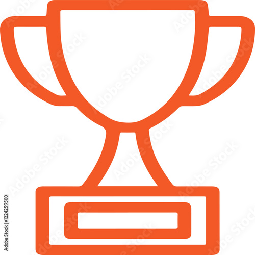 First Place Award Line Icon