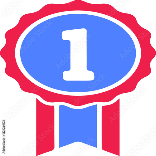First Place Award Line Icon