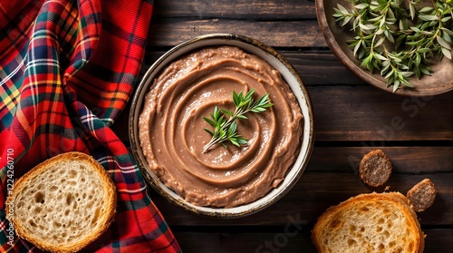 Rustic Hjemmelaget Leverpostei (Homemade Liver Pâté) with Artisan Bread [Norwegian Cuisine] photo