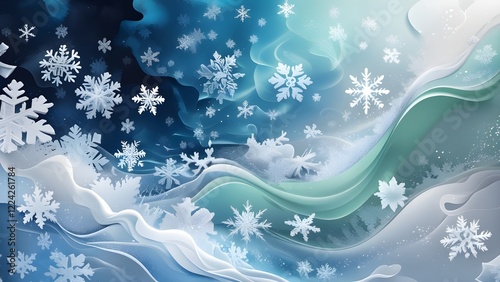 blue winter background