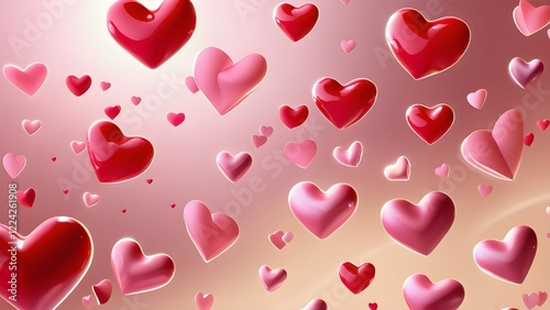 red heart background