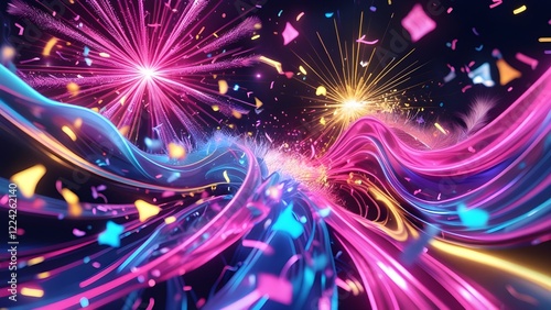 abstract background with stars