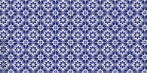 Decorative tiles blue seamless pattern, seamless pattern, decoration pattern, floors pattern,