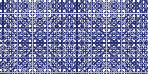 Decorative tiles blue seamless pattern, seamless pattern, decoration pattern, floors pattern,