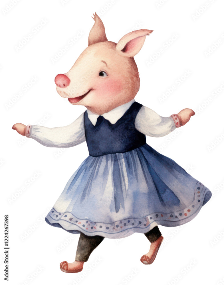 PNG Happy pig dancing animal entertainment. PNG Happy pig dancing animal entertainment.