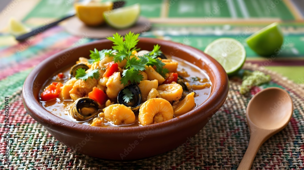Flavorful Ensopado de Mariscos (Shellfish Stew) with Fresh Herbs (Bahian Cuisine) Flavorful Ensopado de Mariscos (Shellfish Stew) with Fresh Herbs (Bahian Cuisine)