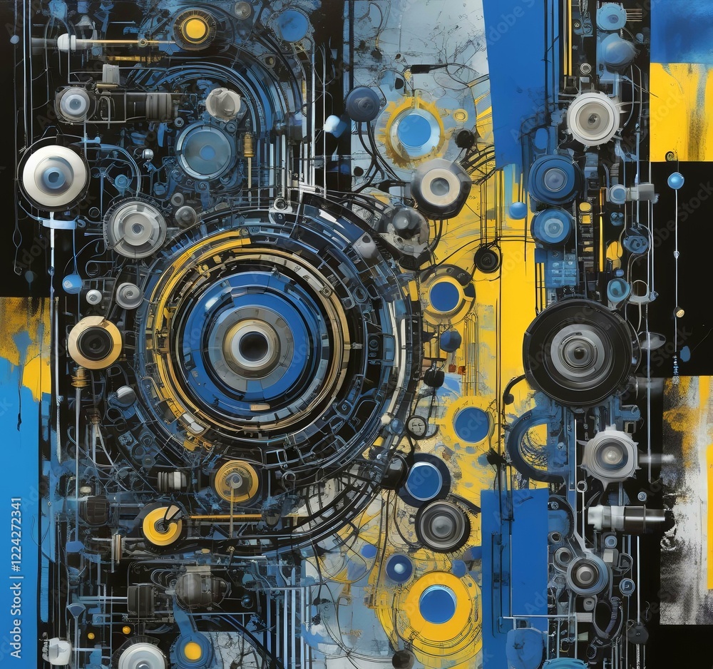 Illustration of abstract technology background. Illustration of abstract technology background.
