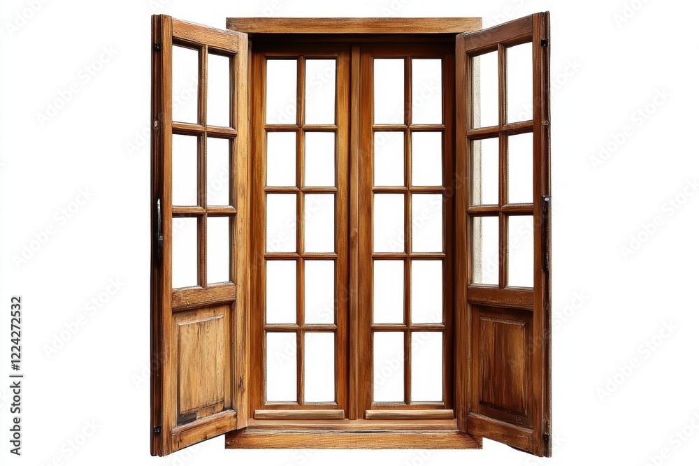 Interior Design Concept: Open Home Door Elements Isolated On White Background. Interior Design Concept: Open Home Door Elements Isolated On White Background.