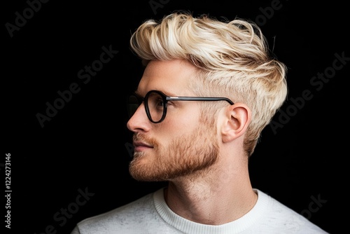 men's grooming hair styling trends. Frosted tips with subtle highlights, making a comeback in contemporary men s hairstyling photo