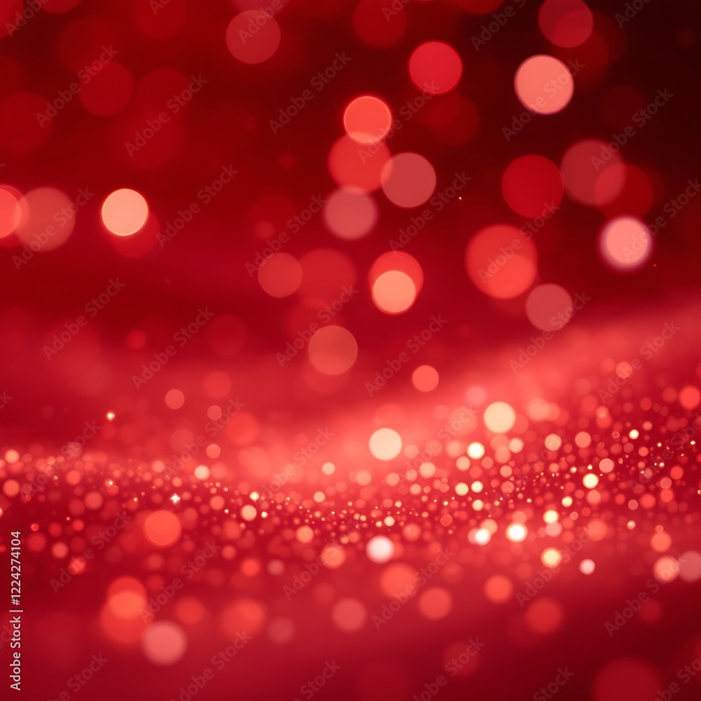 Red Cosmic Waves with Glowing Particles and Shimmering Dust in a Vibrant Scarlet Background and Ethereal Energy Flow Red Cosmic Waves with Glowing Particles and Shimmering Dust in a Vibrant Scarlet Background and Ethereal Energy Flow