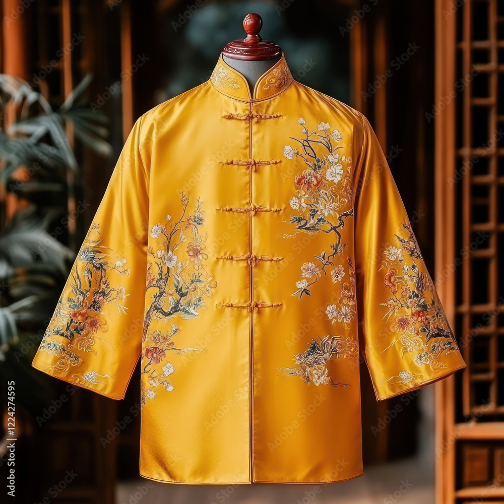 Fototapeta premium Yellow Shirt of Chinese