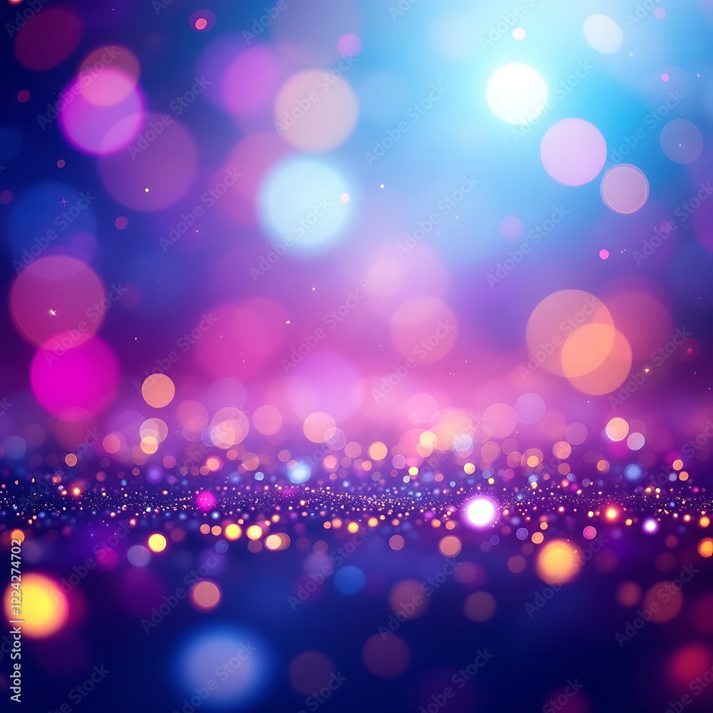 Dreamy Bokeh Background with Vibrant Purple and Blue Gradient, Glittering Particles, and a Magical, Ethereal Glow Dreamy Bokeh Background with Vibrant Purple and Blue Gradient, Glittering Particles, and a Magical, Ethereal Glow