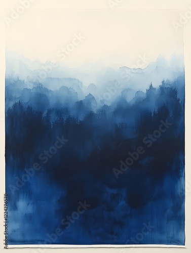 A gradient of royal blue fading into soft cream.