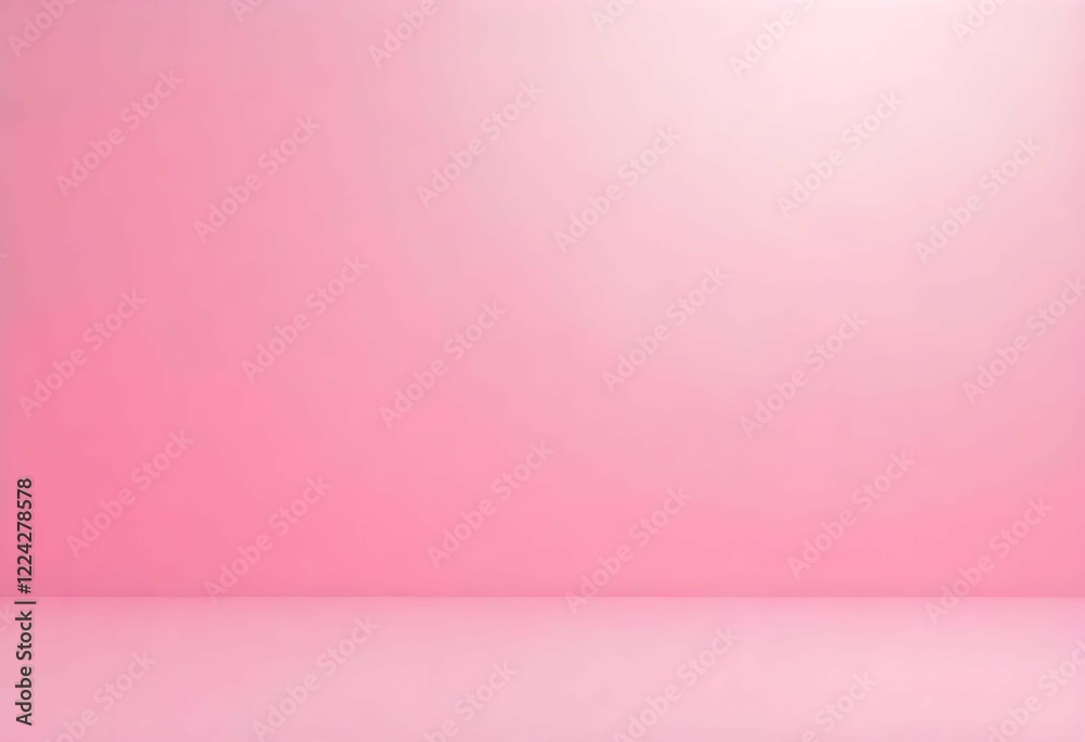 Obraz premium Soft pink Blank background. Glossy,texture, realistic soft gradient pink background with copy space with wall background.