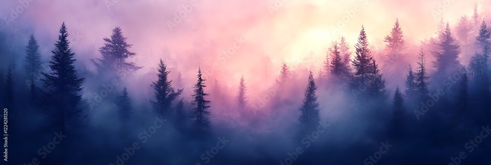 Obraz premium A gradient of soft, rainy-day grays fading into muted lilac.
