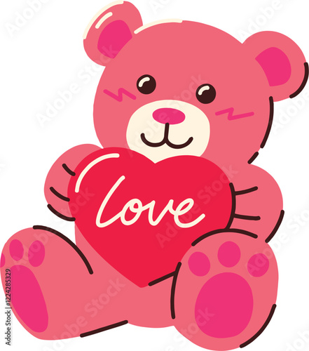 teddy bear with heart