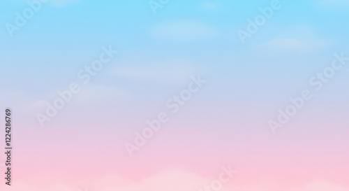 Pastel Sky Background Image Soft Pink Blue Clouds