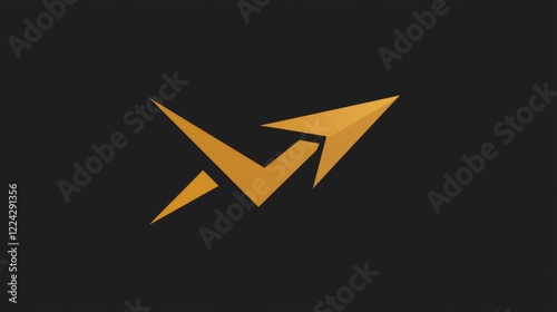 Free Download Unique logo design featuring dynamic shapes in orange against a dark background - GFXLoad